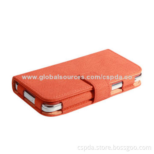 Elegant Flower PU Folio Cases for Samsung Galaxy S5 Mini with Card Slot, All Colors Available
